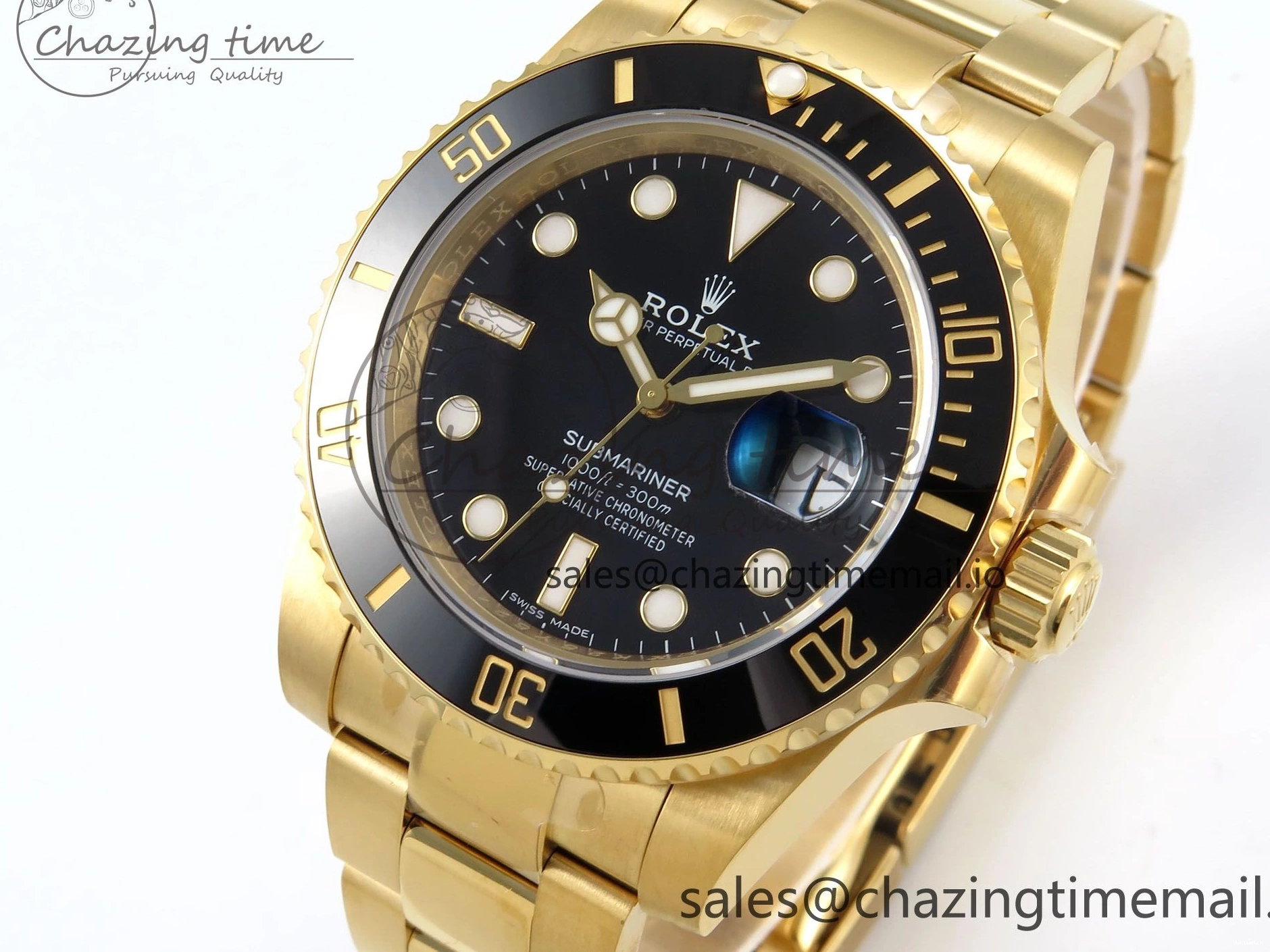 Submariner Black YG VS3135 Ceramic 116618 Steel 1:1 LN Edition Plated VSF 904L Best 0115